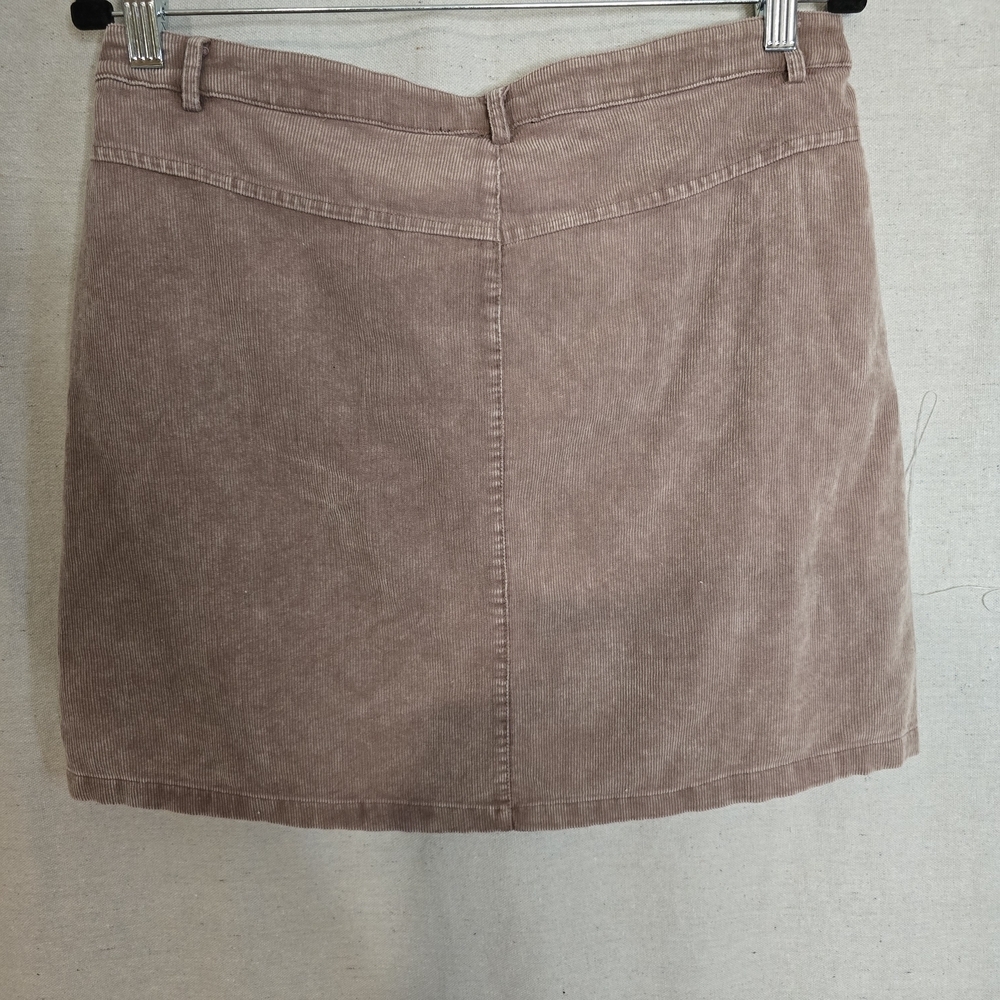 Women's Brown Corduroy Mini Skirt - Picture 5 of 6